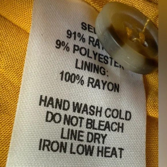 Lulu's Mustard Button-Up Midi Dress - Picture 5 of 8